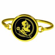 Florida State Seminoles Gold Tone Bangle Bracelet