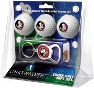 Florida State Seminoles Golf Ball Gift Pack with Key Chain