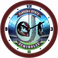 Florida State Seminoles Home Run Wall Clock