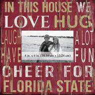 Florida State Seminoles In This House 10" x 10" Picture Frame