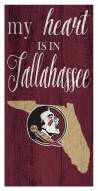 Florida State Seminoles My Heart State 6" x 12" Sign