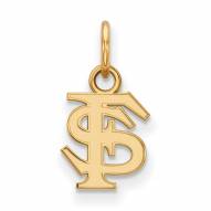 Florida State Seminoles NCAA Sterling Silver Gold Plated Extra Small Pendant