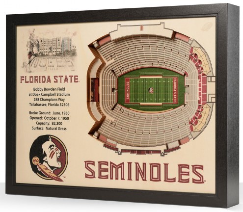 Florida State Seminoles 25-Layer StadiumViews 3D Wall Art