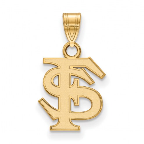 Florida State Seminoles NCAA Sterling Silver Gold Plated Small Pendant