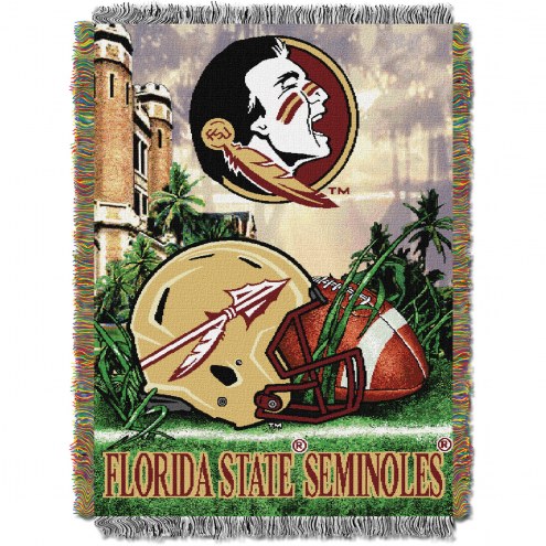Florida State Seminoles NCAA Woven Tapestry Throw / Blanket