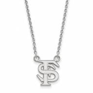 Florida State Seminoles Sterling Silver Small Pendant Necklace