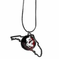 Florida State Seminoles State Charm Necklace