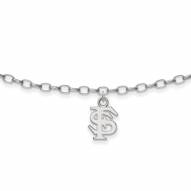 Florida State Seminoles Sterling Silver Anklet
