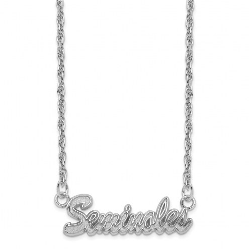 Florida State Seminoles Sterling Silver Script Necklace