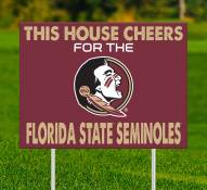 Florida State Seminoles This House Cheers for Yard Sign