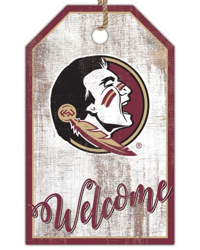 Florida State Seminoles Welcome Team Tag 11&quot; x 19&quot; Sign