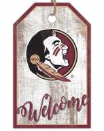 Florida State Seminoles Welcome Team Tag 11" x 19" Sign