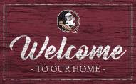 Florida State Seminoles Welcome to our Home 6" x 12" Sign
