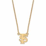 Florida State Seminoles Sterling Silver Gold Plated Small Pendant Necklace