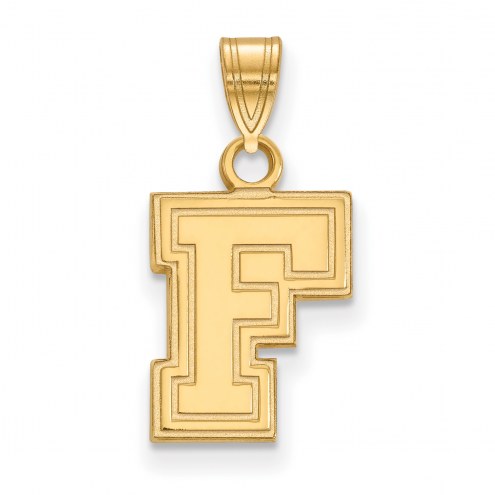 Fordham Rams Sterling Silver Gold Plated Small Pendant