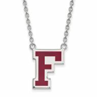 Fordham Rams Sterling Silver Large Pendant Necklace