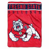 Fresno State Bulldogs Basic Plush Raschel Blanket