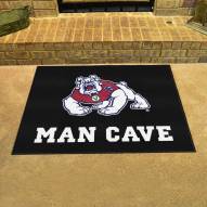 Fresno State Bulldogs Black Man Cave All-Star Rug