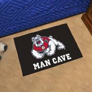 Fresno State Bulldogs Black Man Cave Starter Mat
