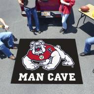 Fresno State Bulldogs Black Man Cave Tailgate Mat
