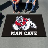 Fresno State Bulldogs Black Man Cave Ulti-Mat Rug
