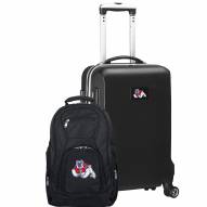 Fresno State Bulldogs Deluxe 2-Piece Backpack & Carry-On Set