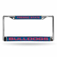 Fresno State Bulldogs Laser Chrome License Plate Frame