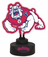 Fresno State Bulldogs Team Logo Neon Light