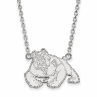 Fresno State Bulldogs Sterling Silver Large Pendant Necklace