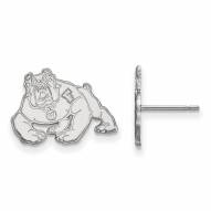 Fresno State Bulldogs Sterling Silver Small Post Earrings