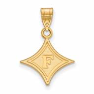Furman Paladins NCAA Sterling Silver Gold Plated Medium Pendant