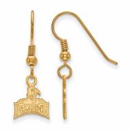 Furman Paladins Sterling Silver Gold Plated Extra Small Dangle Earrings