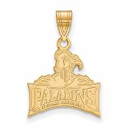 Furman Paladins Sterling Silver Gold Plated Medium Pendant