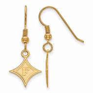 Furman Paladins Sterling Silver Gold Plated Small Dangle Earrings