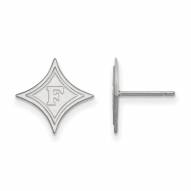Furman Paladins Sterling Silver Small Post Earrings