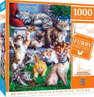 Furry Friends Butterfly Chasers 1000 Piece Puzzle