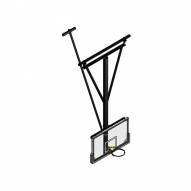 Gared Stationary / Ceiling Braced Ceiling Suspended Basketball Backstop
