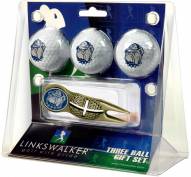 Georgetown Hoyas Gold Crosshair Divot Tool & 3 Golf Ball Gift Pack