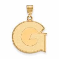 Georgetown Hoyas NCAA Sterling Silver Gold Plated Large Pendant