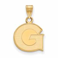 Georgetown Hoyas NCAA Sterling Silver Gold Plated Small Pendant