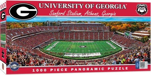 Georgia Bulldogs 1000 Piece Panoramic Puzzle