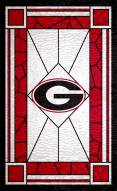 Georgia Bulldogs 11" x 19" Stained Glass Sign