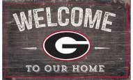 Georgia Bulldogs 11" x 19" Welcome to Our Home Sign