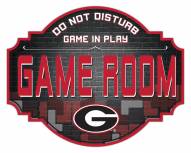 Georgia Bulldogs 12" Game Room Tavern Sign