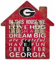 Georgia Bulldogs 12" House Sign