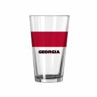 Georgia Bulldogs 16 oz. Colorblock Pint Glass