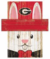 Georgia Bulldogs 19" x 16" Easter Bunny Head