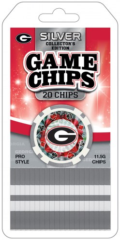Georgia Bulldogs 20 Piece Poker Chips