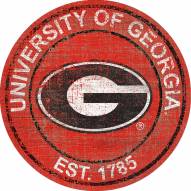 Georgia Bulldogs 24" Heritage Logo Round Sign