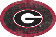 Georgia Bulldogs 46" Team Color Oval Sign